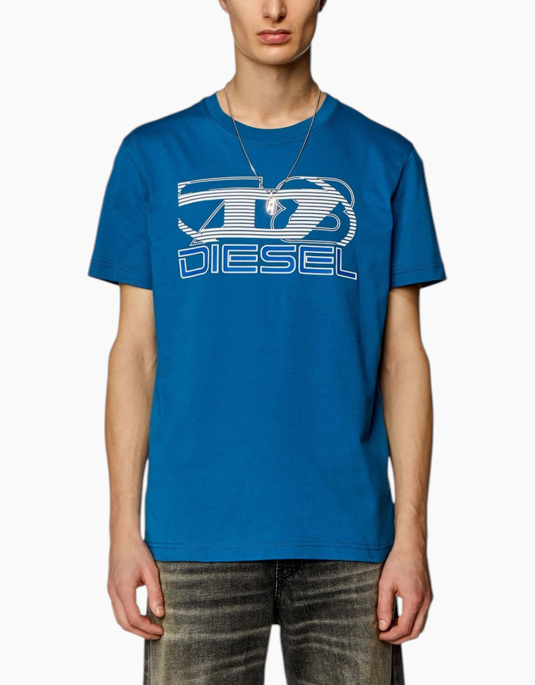 Diesel Mens T Shirts Diegor K74 Graphic Logo Tee