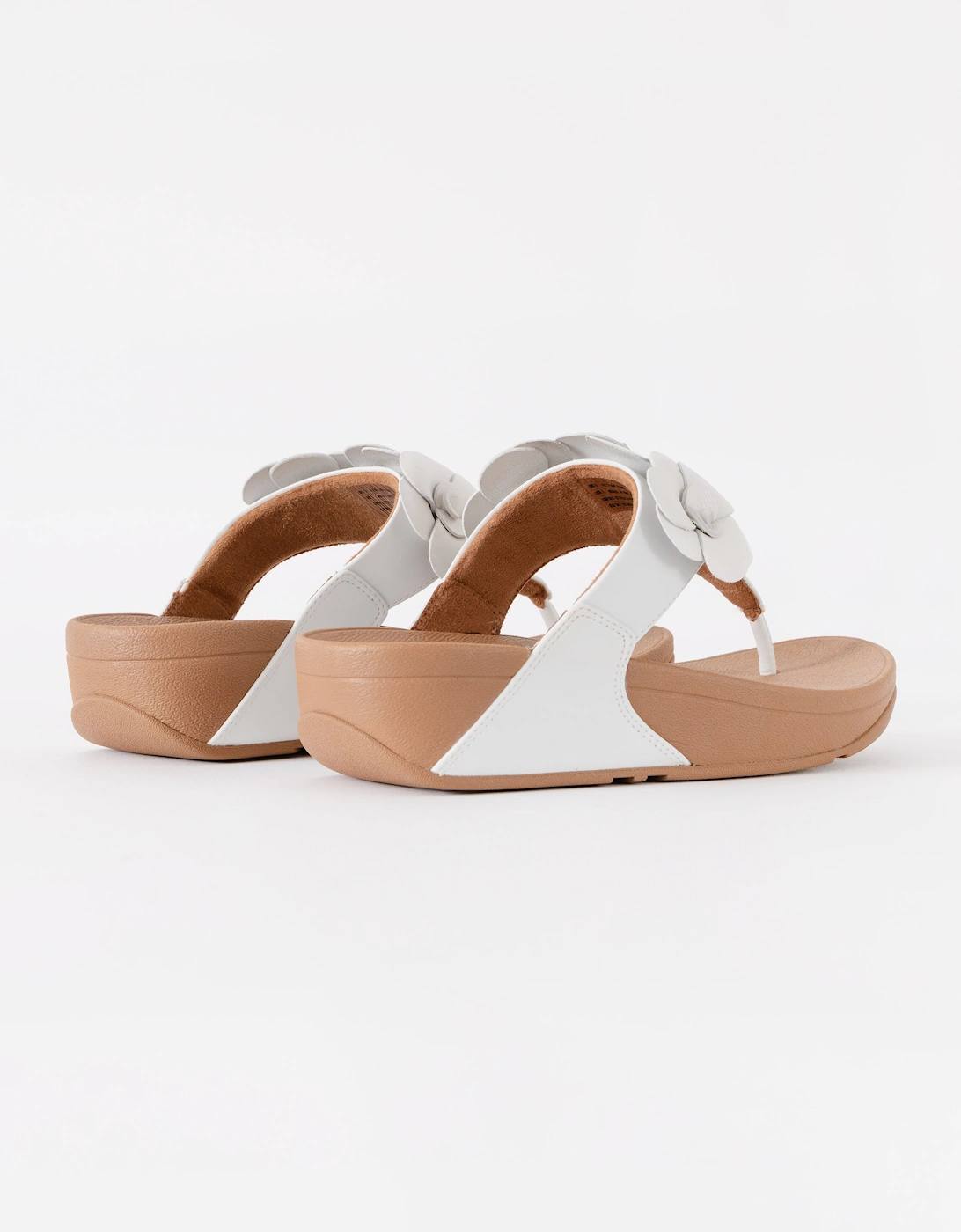 FitFlop Womens Lulu Flower Toe-Post Sandals - Urban White 194