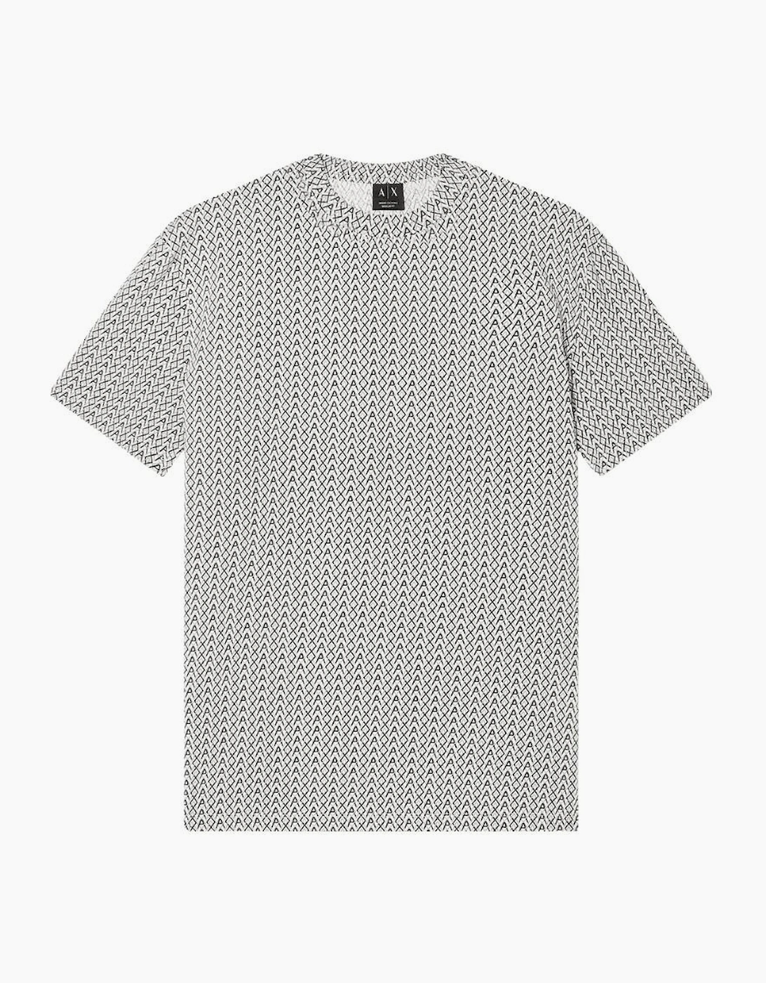 Regular Fit Monogram Logo Beige T-Shirt, 4 of 3
