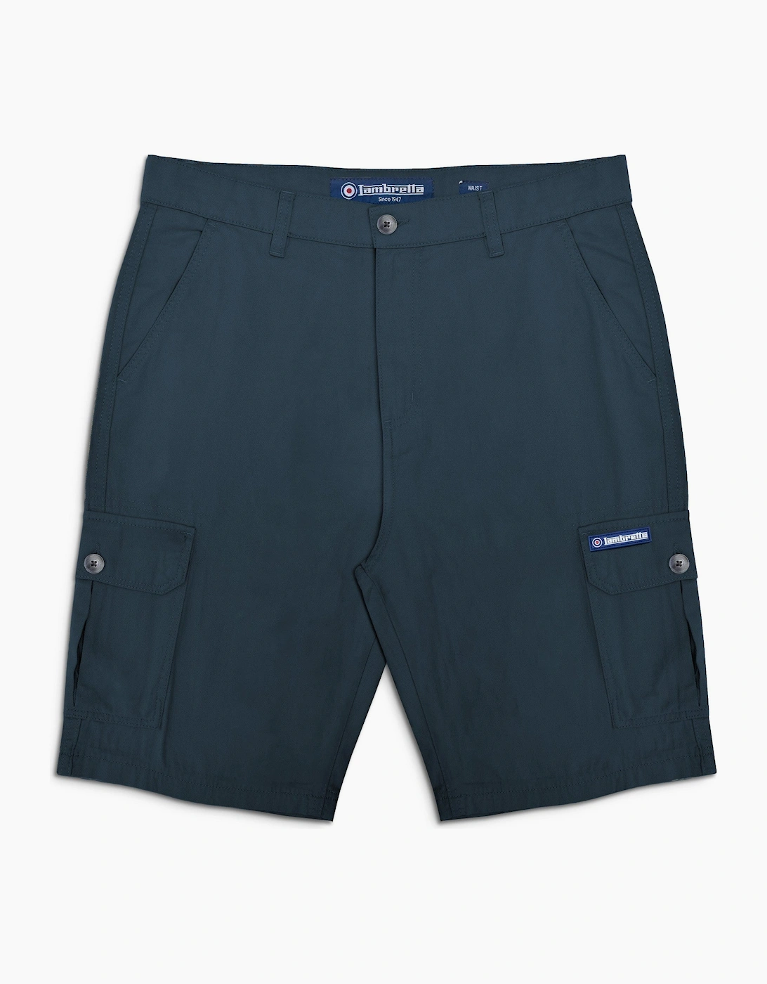 Lambretta Mens Cargo Shorts, 2 of 1