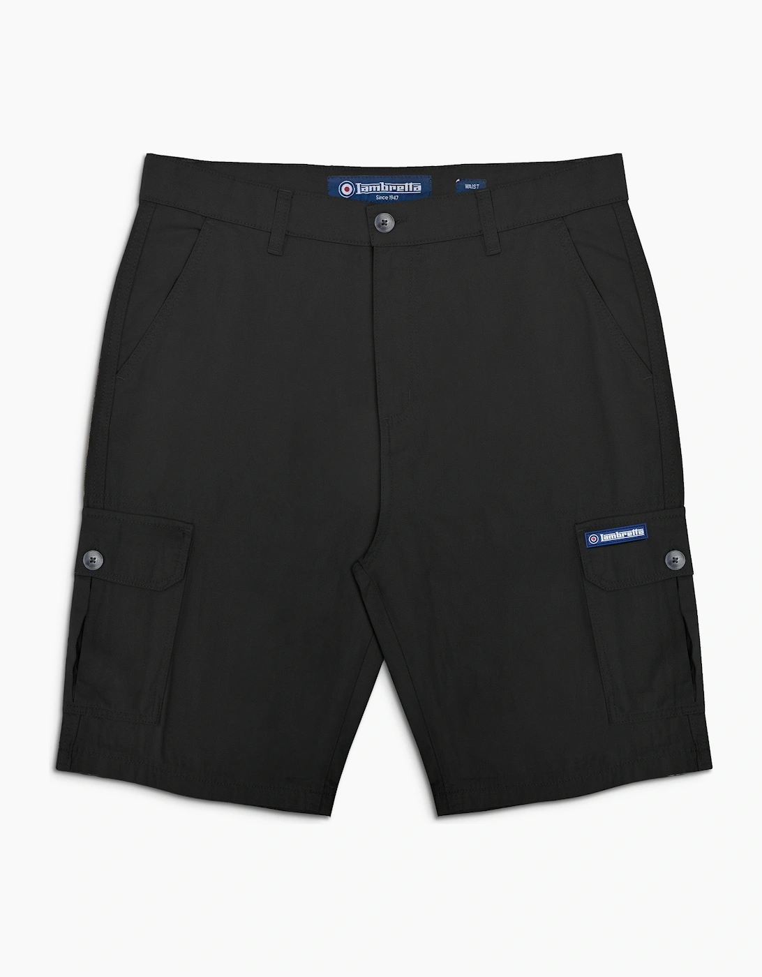 Lambretta Mens Cargo Shorts, 2 of 1