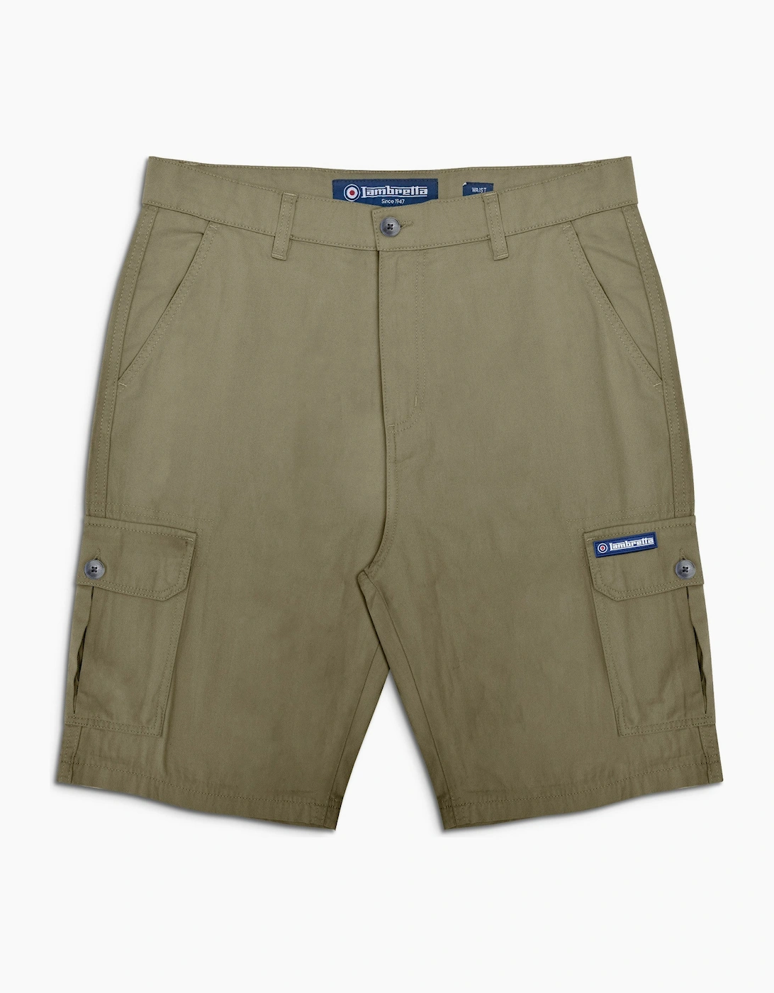 Lambretta Mens Cargo Shorts, 2 of 1