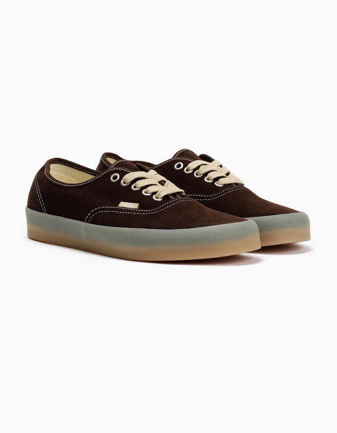 Vans Men's Brown Authentic Crepe Suede Demitasse Trainers  8 Size 8