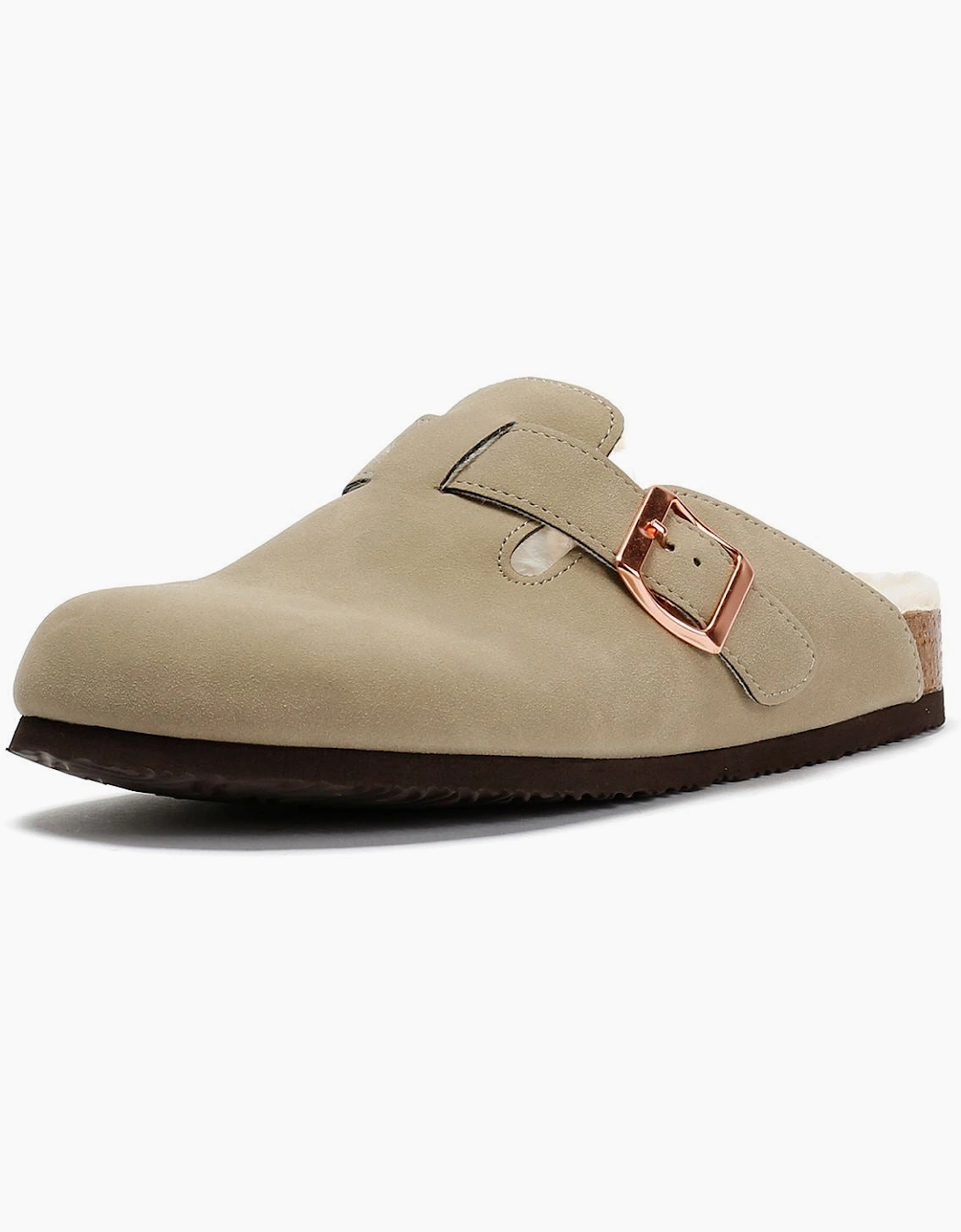 Penguin Poppy Fur Suede Women's Sand Mules