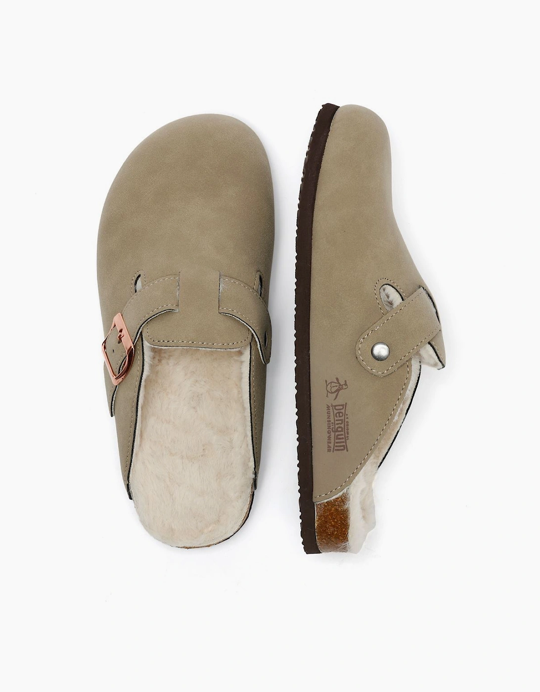 Penguin Poppy Fur Suede Women's Sand Mules