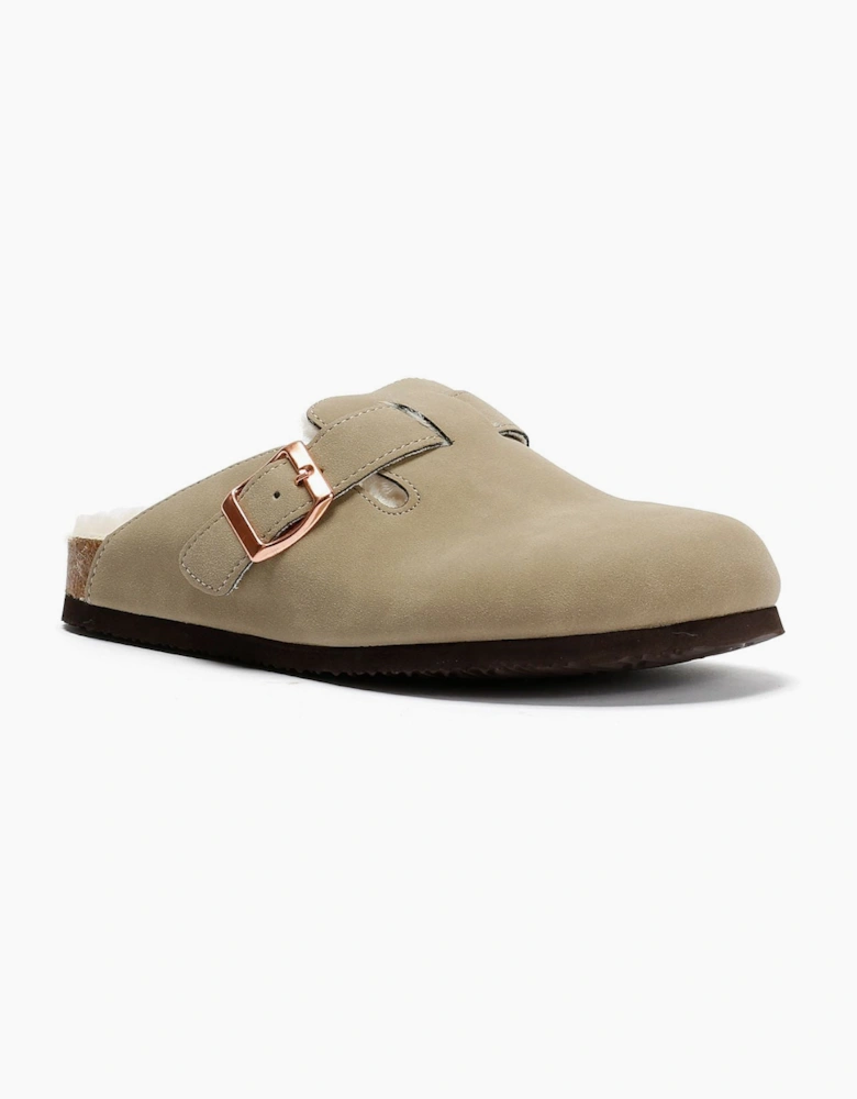 Penguin Poppy Fur Suede Women's Sand Mules