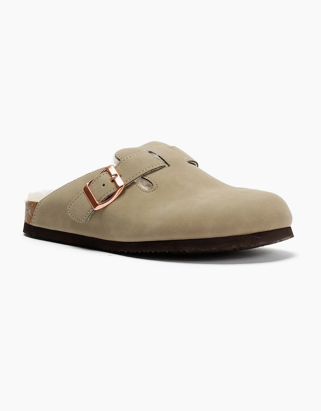 Penguin Poppy Fur Suede Women's Sand Mules