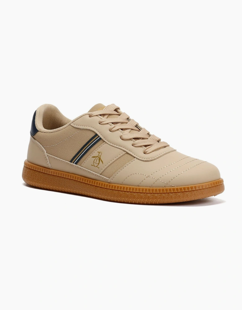 Penguin Striker Men's Beige/Navy Trainers