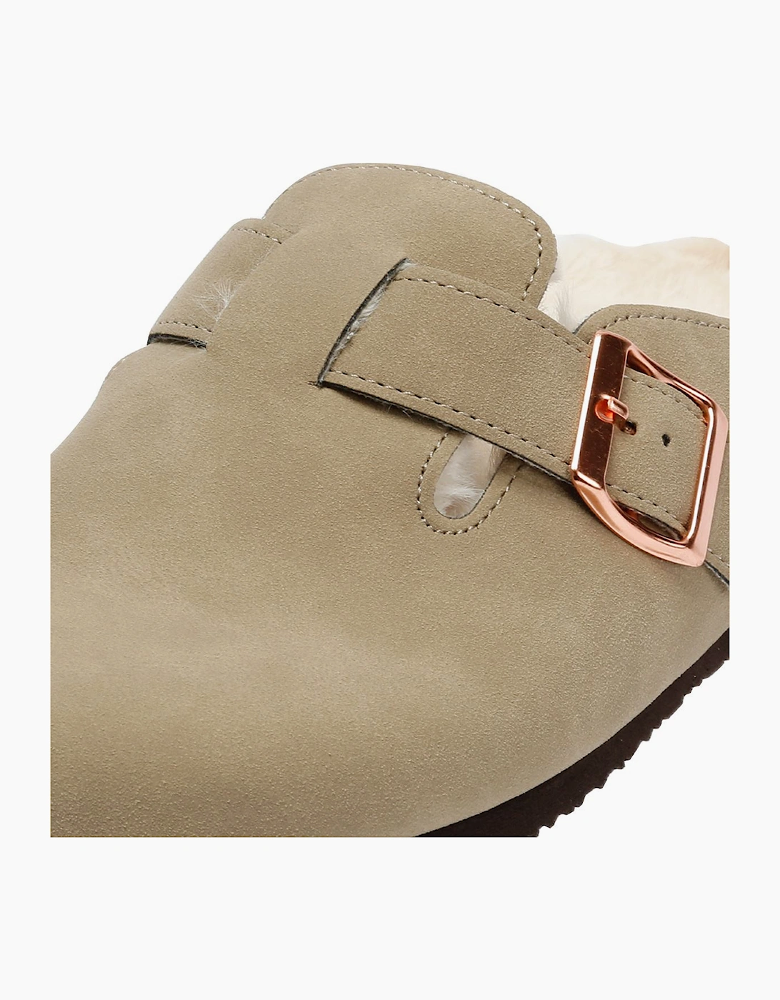 Penguin Poppy Fur Suede Women's Sand Mules