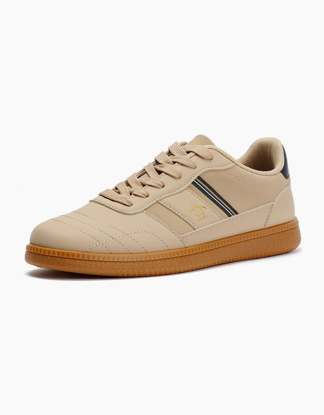 Penguin Striker Men's Beige/Navy Trainers