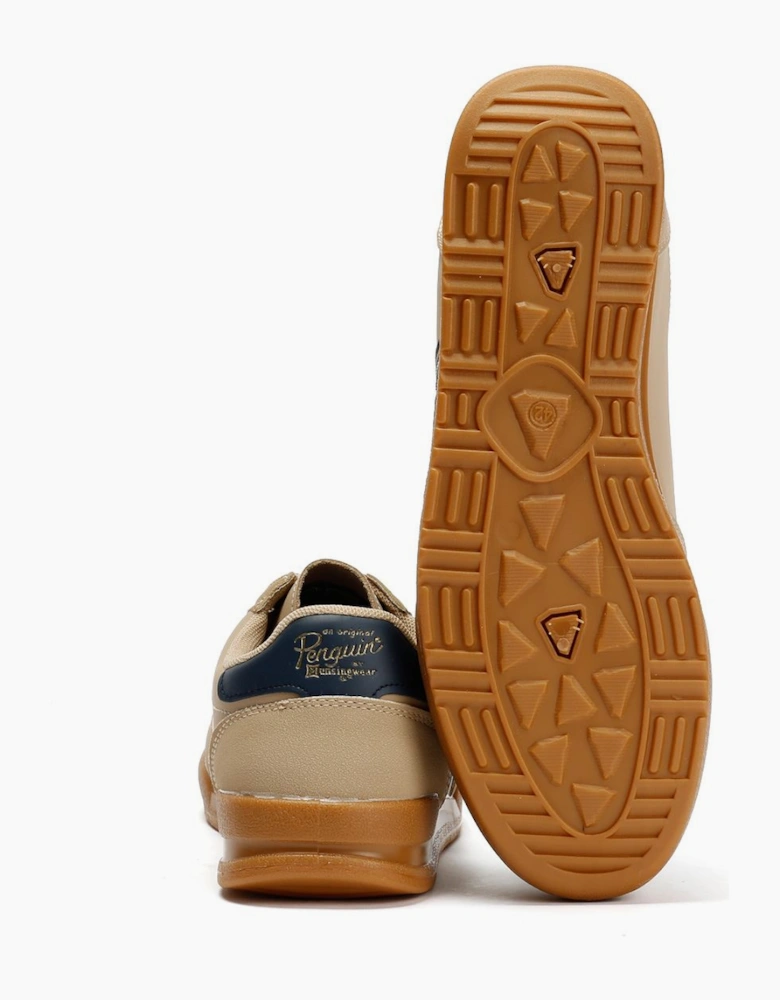 Penguin Gaz Men's Beige/Navy Trainers