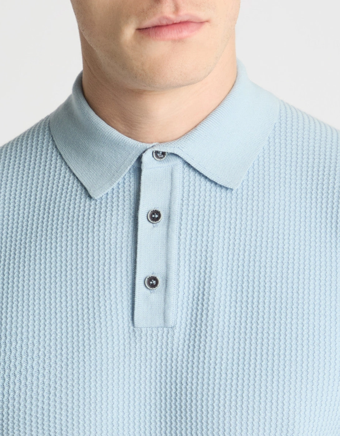Remus Uomo Knitted Polo 18826 22 Blue
