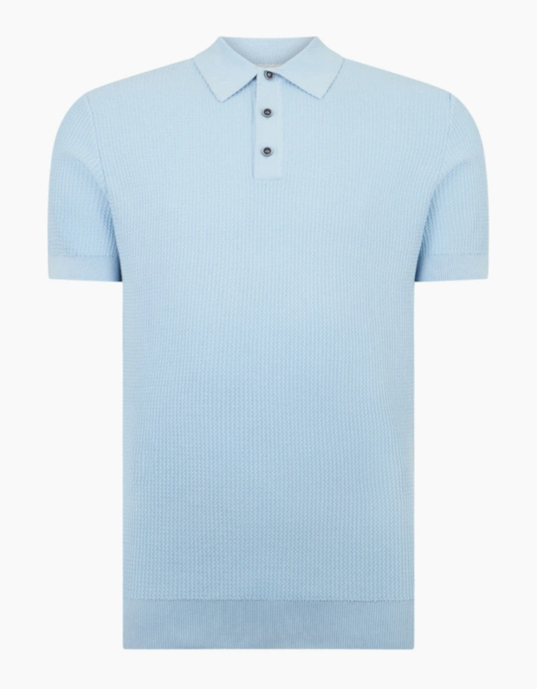 Remus Uomo Knitted Polo 18826 22 Blue