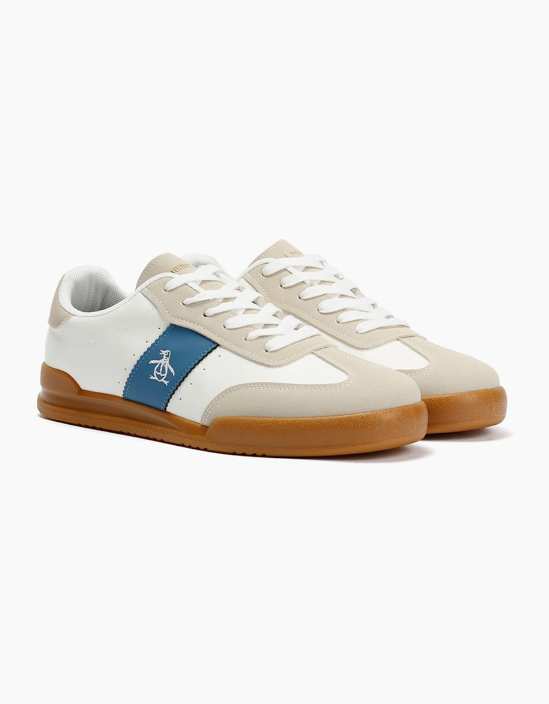 Penguin Giovanni Men's White Trainers, 9 of 8