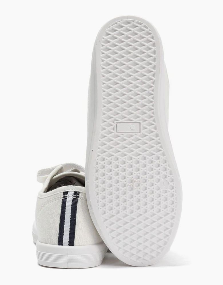 Penguin Junior Sparton Velcro White/Navy Trainers