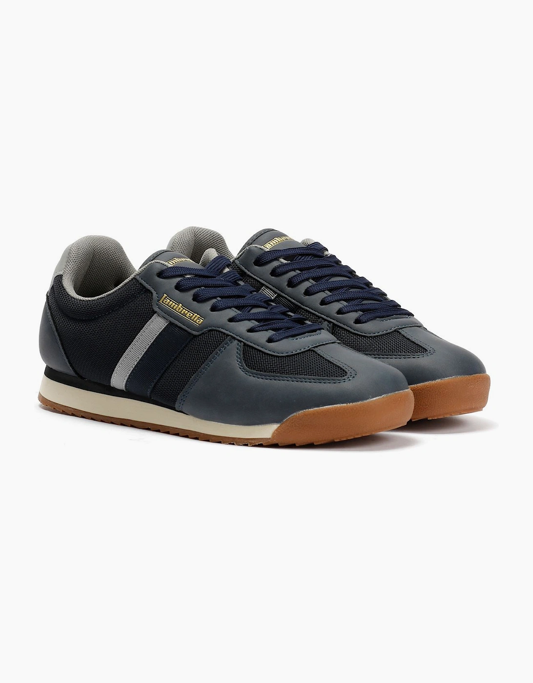Lambretta Diego Men's Navy/Charcoal Trainers