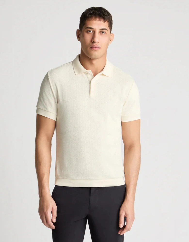 Remus Uomo Jaquard Polo 90 Stone
