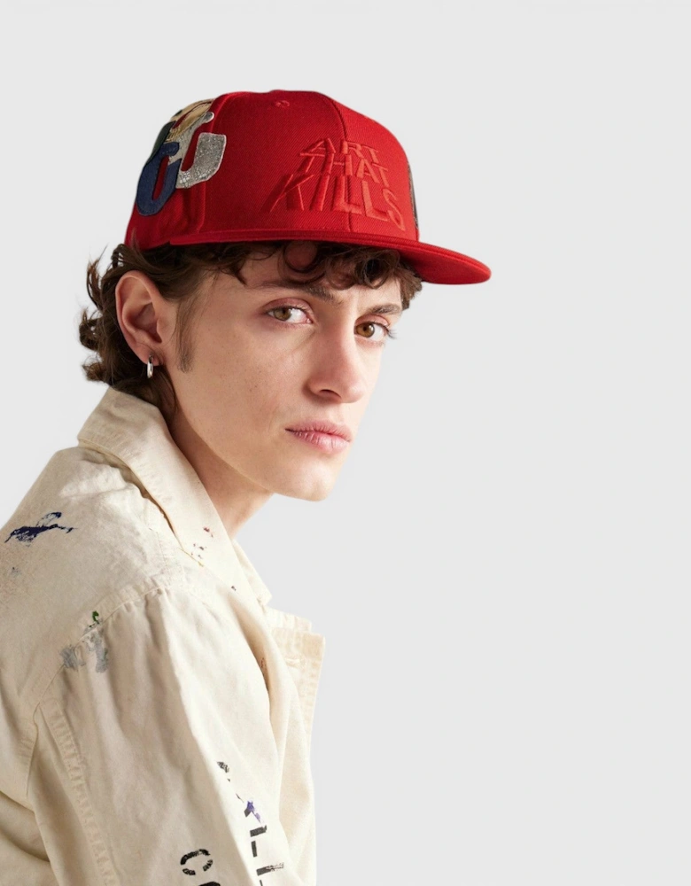 ATK G Patch Fitted Cap Red