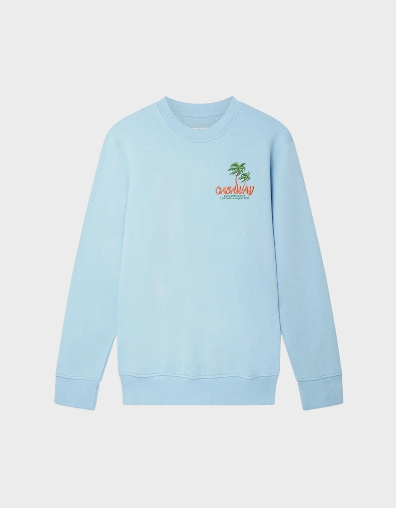 Embroidered Sweatshirt Coachella Valley Blue