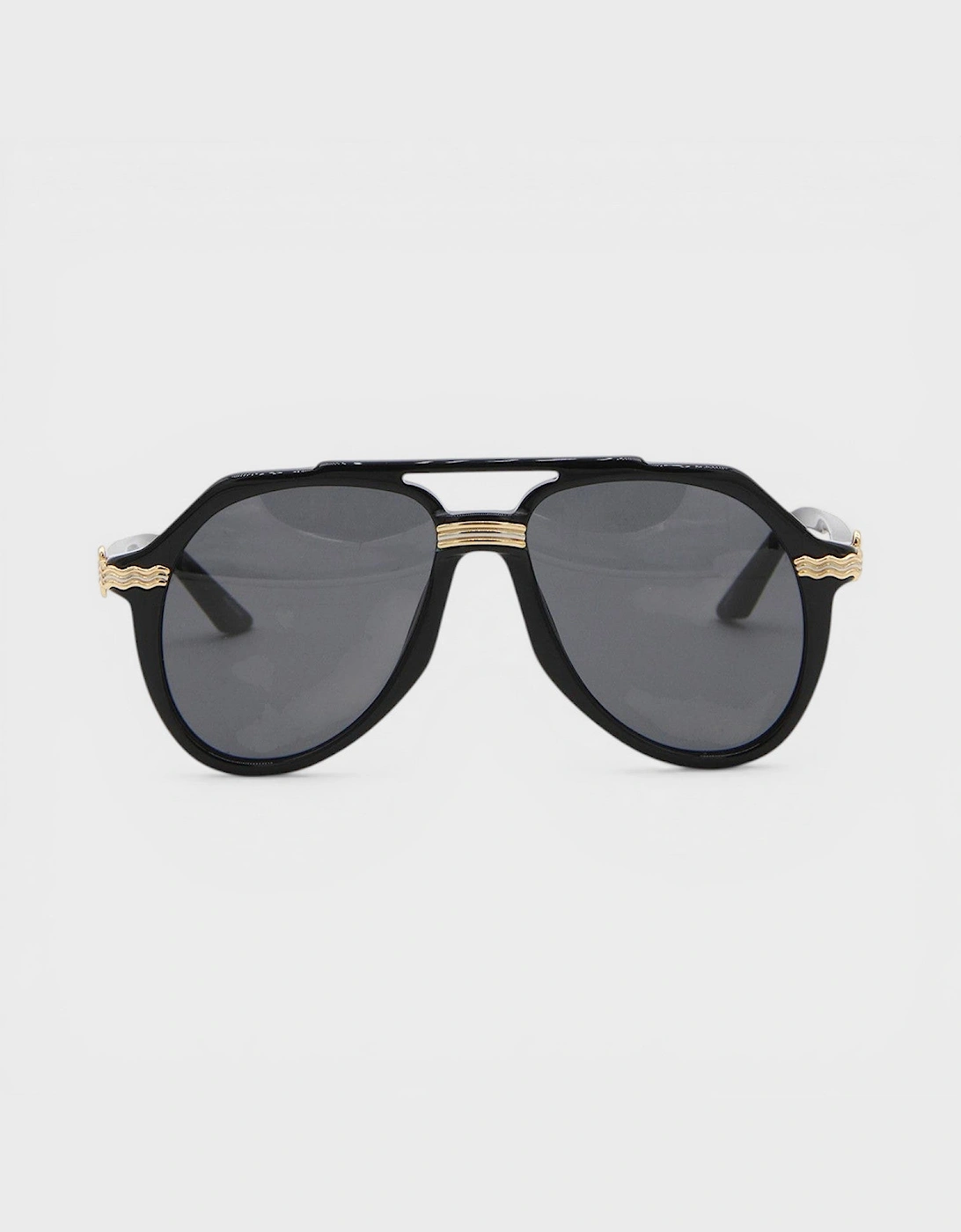 Casablanca Casablanca Men's Rajio Sunglasses Black Gold
