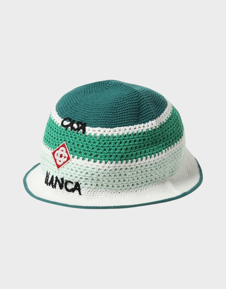 Cotton Crochet Hat Green