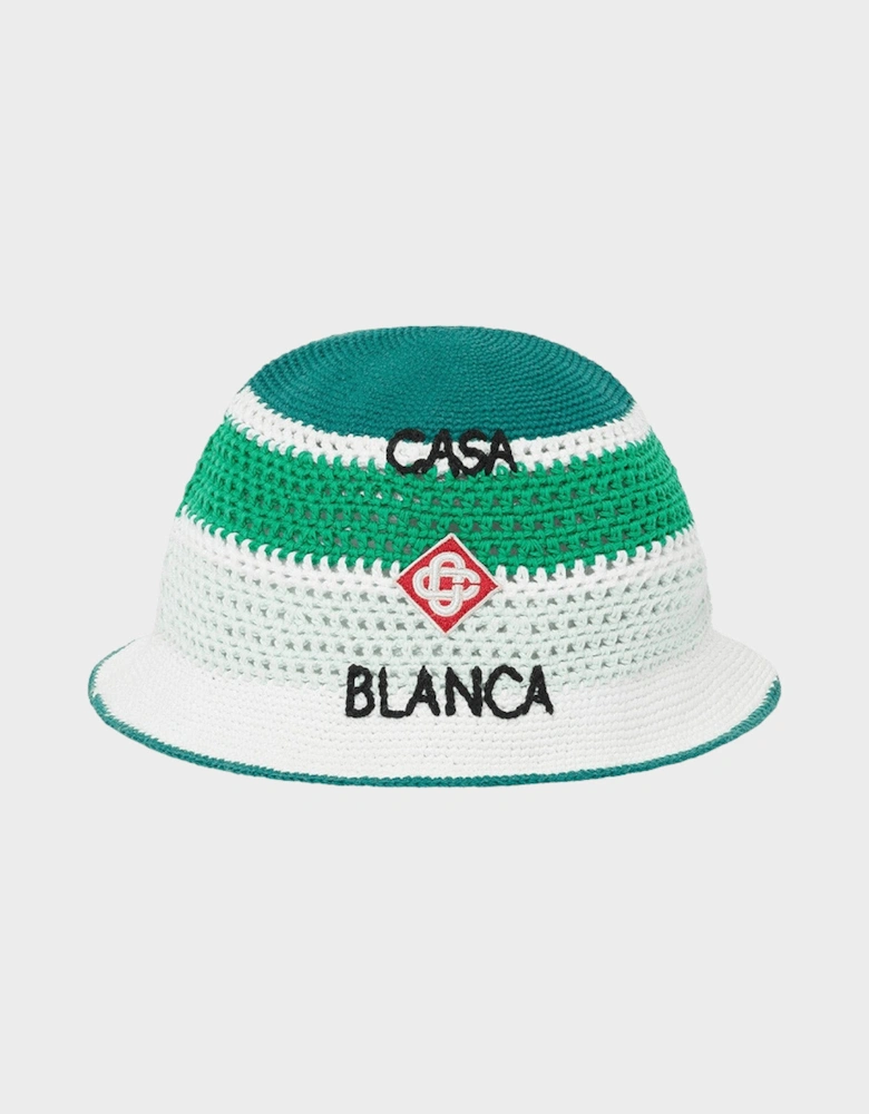 Cotton Crochet Hat Green