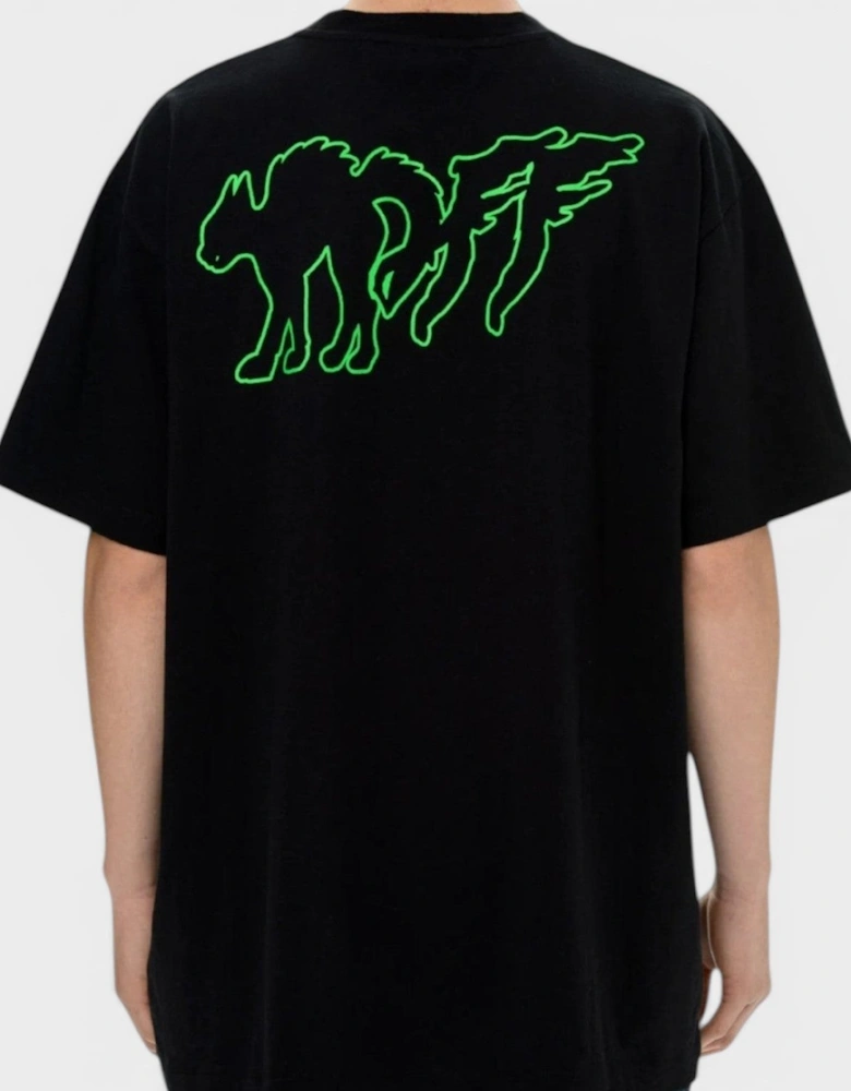 Mad Cat Logo T-Shirt Black Green