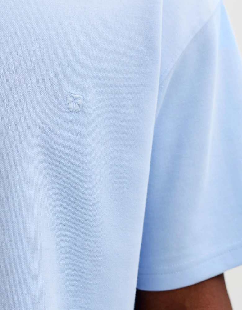 Jack & Jones JPRBLAETHAN SS Logo Tee CHAMBRAY BLUE