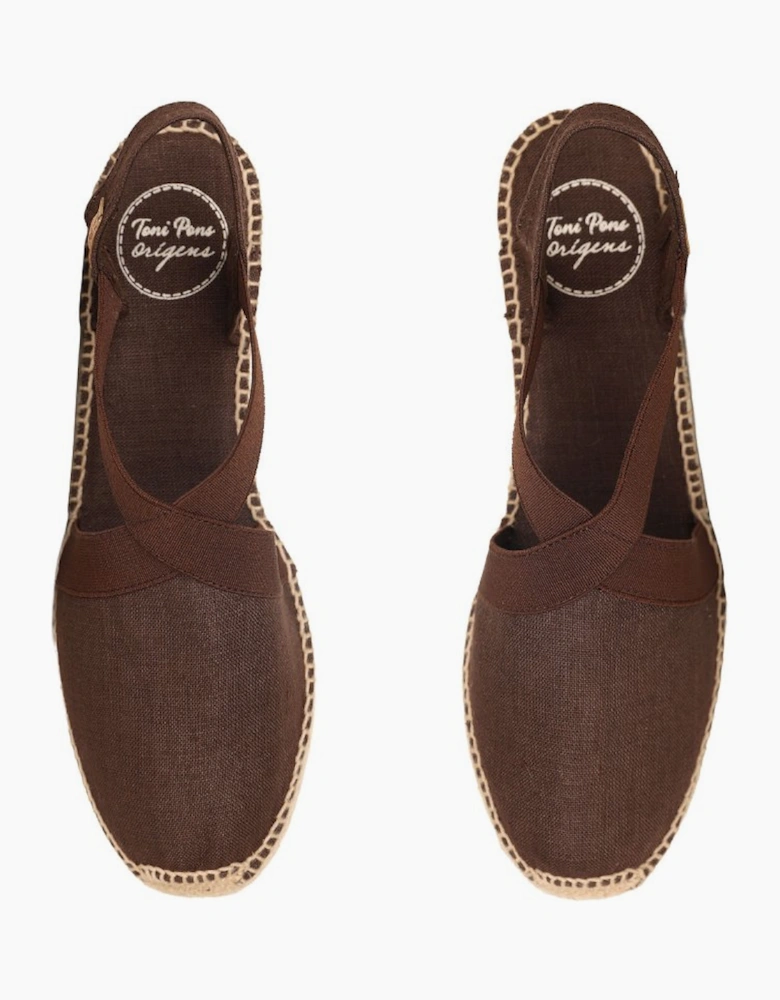 Ter Womens Wedge Heeled Espadrilles