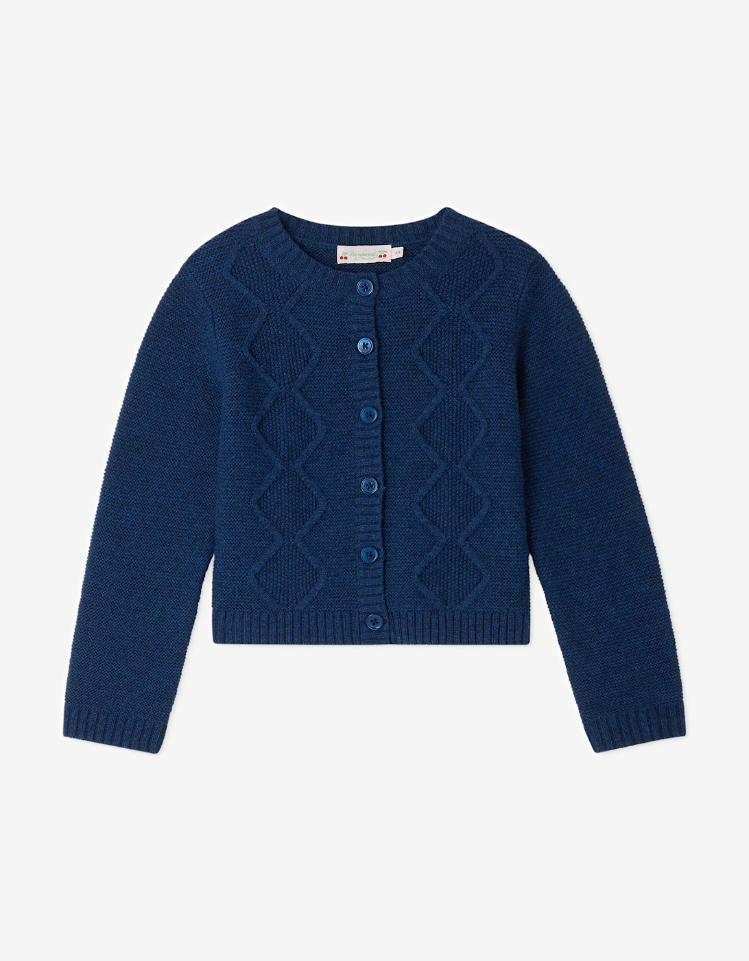 Bonpoint Girls Toscane Cardigan in Navy