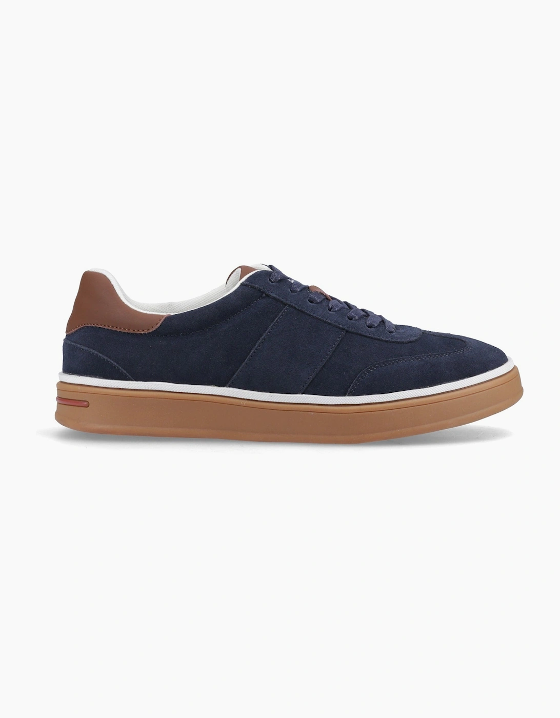 Hush Puppies CARLOS SUEDE TRAINER Mens Casual Trainers Navy, 7 of 6