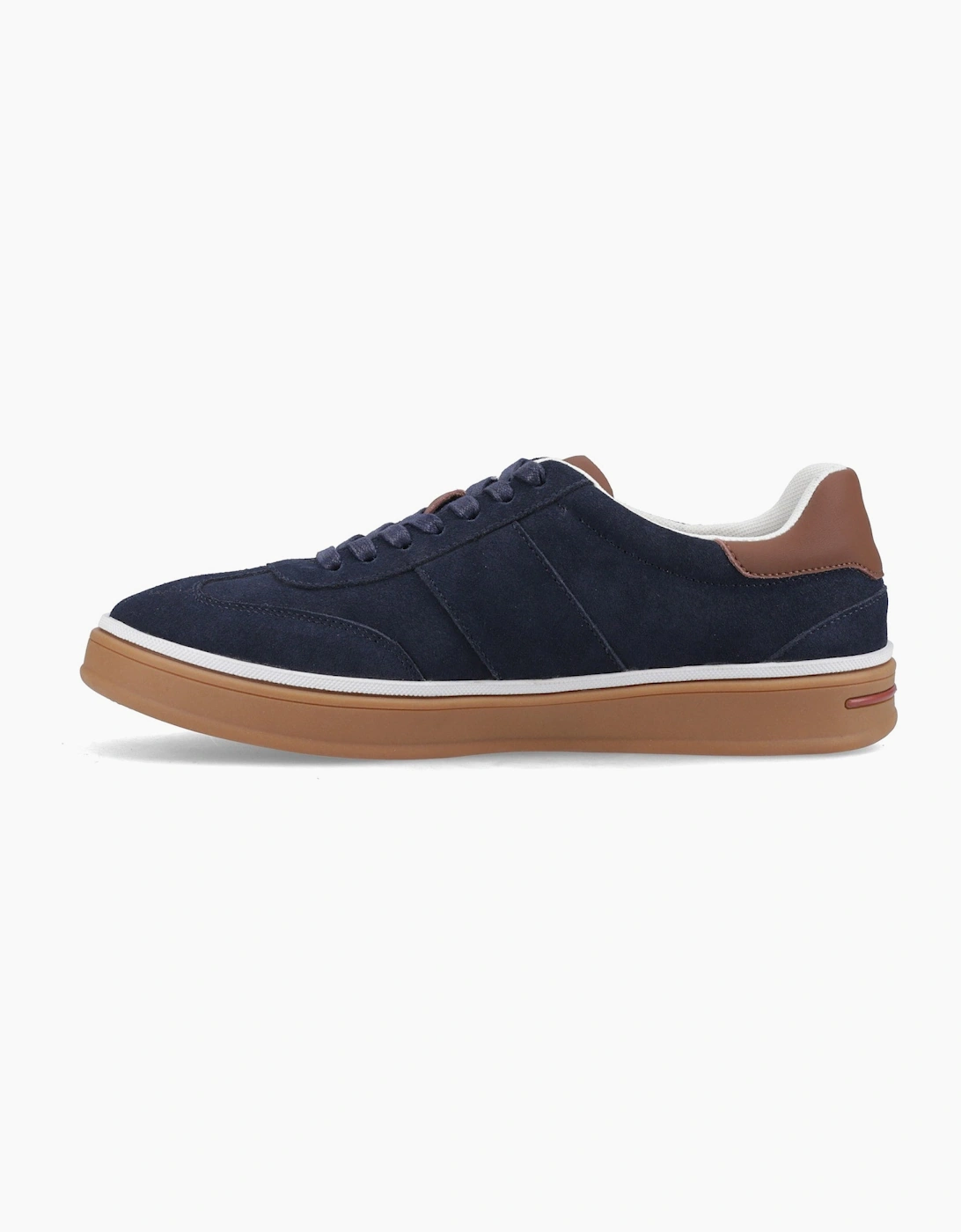 Hush Puppies CARLOS SUEDE TRAINER Mens Casual Trainers Navy