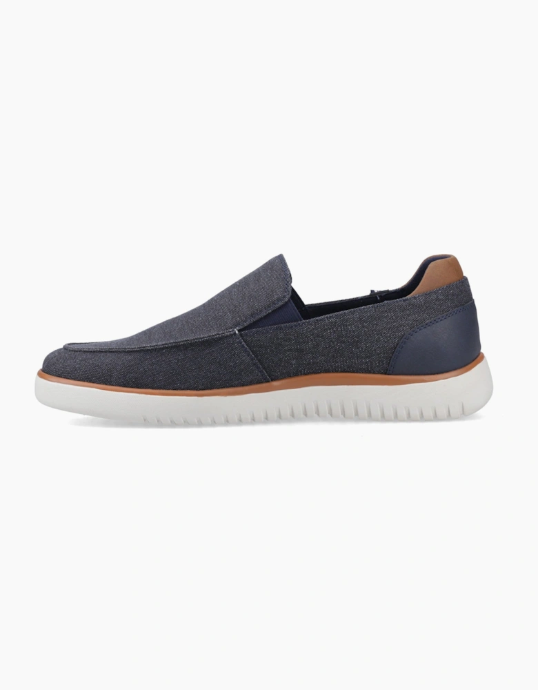Hush Puppies DAMON SLIP ON Mens Casual Shoes Navy