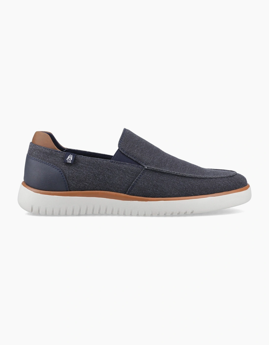 Hush Puppies DAMON SLIP ON Mens Casual Shoes Navy, 6 of 5
