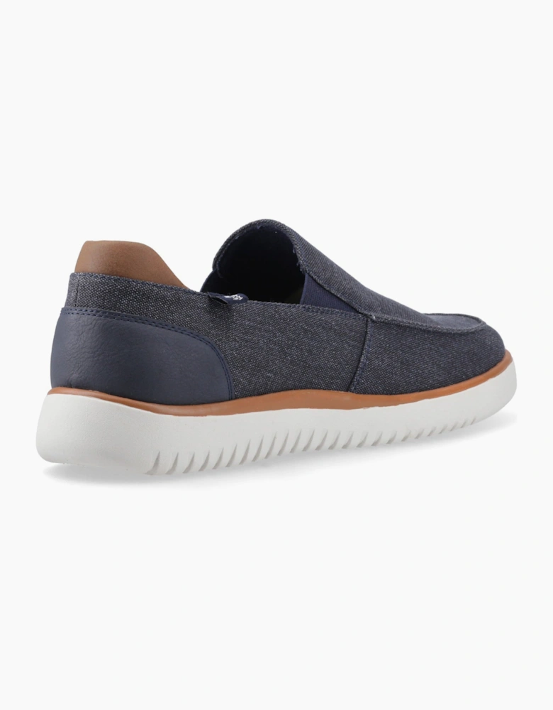 Hush Puppies DAMON SLIP ON Mens Casual Shoes Navy