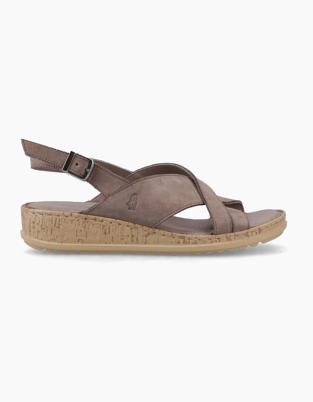 Hush Puppies ELENA Womens Cross Strap Sandals Grey, 6 of 5