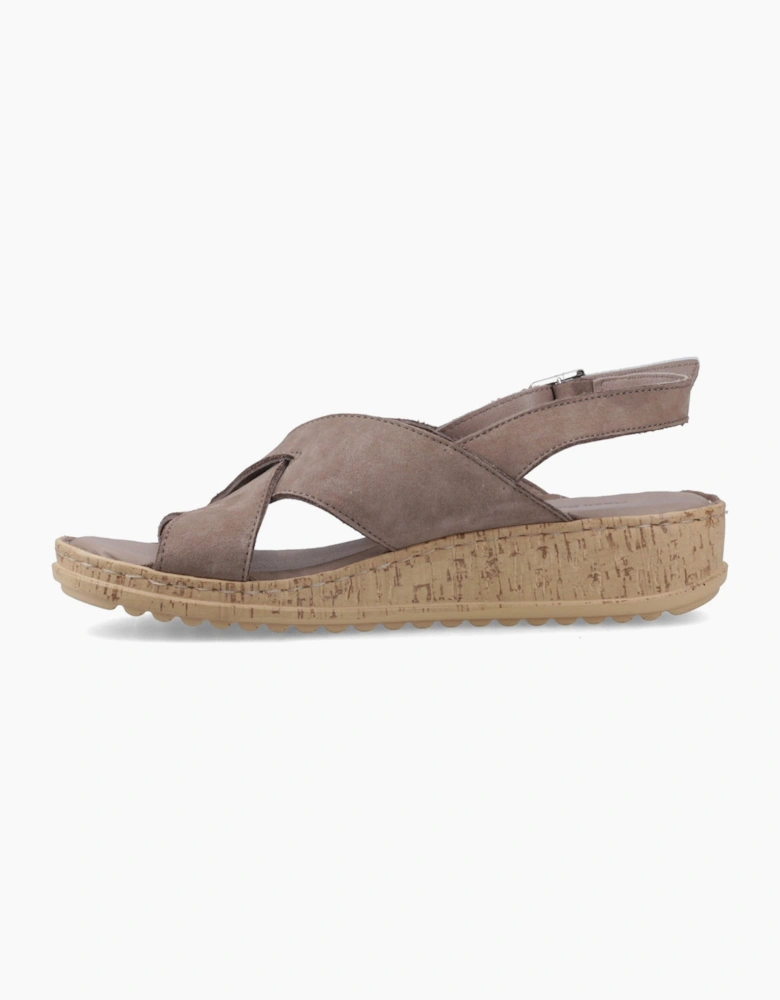 Hush Puppies ELENA Womens Cross Strap Sandals Grey