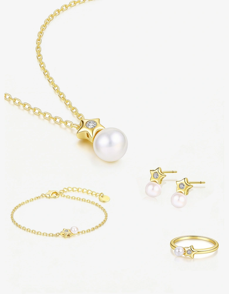Secret Spoils Girls Star 5 Piece Jewellery Set in Gold (40cm)