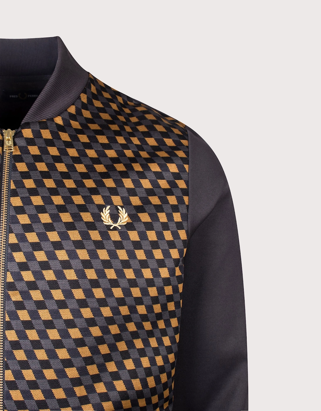 Regular Fit Geometric Track Jacket