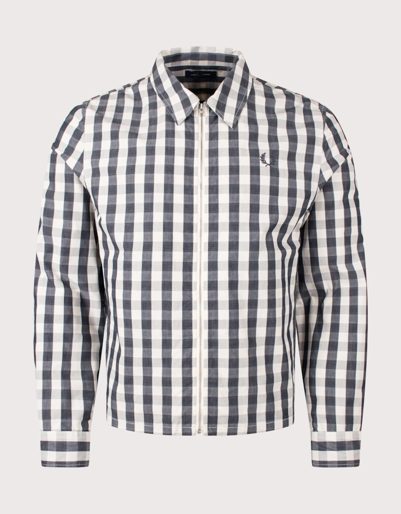 Regular Fit Poplin Check Overshirt
