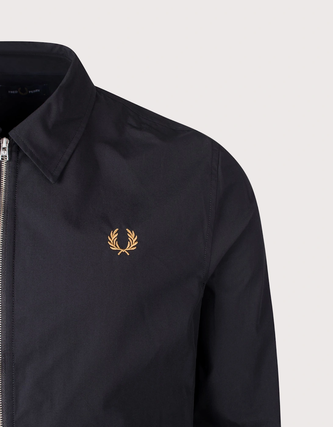 Regular Fit Zip Through Poplin Overshirt