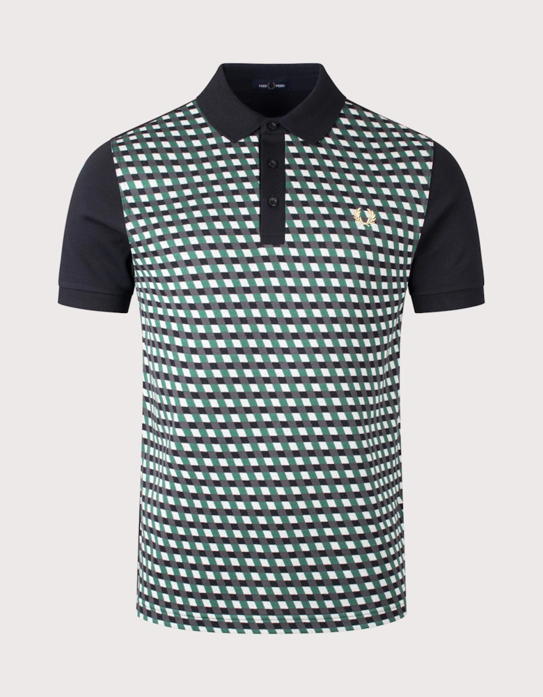 Regular Fit Geometric Polo Shirt
