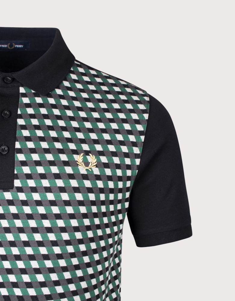Regular Fit Geometric Polo Shirt