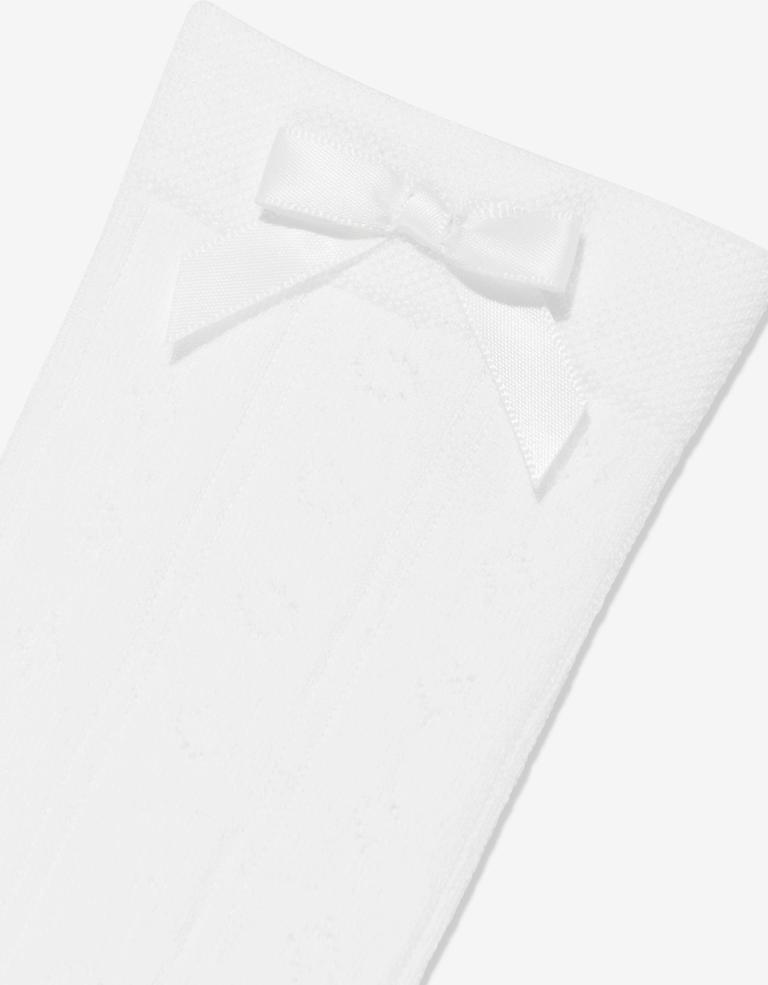 Falke Girls Ajour Knee-High Socks in White