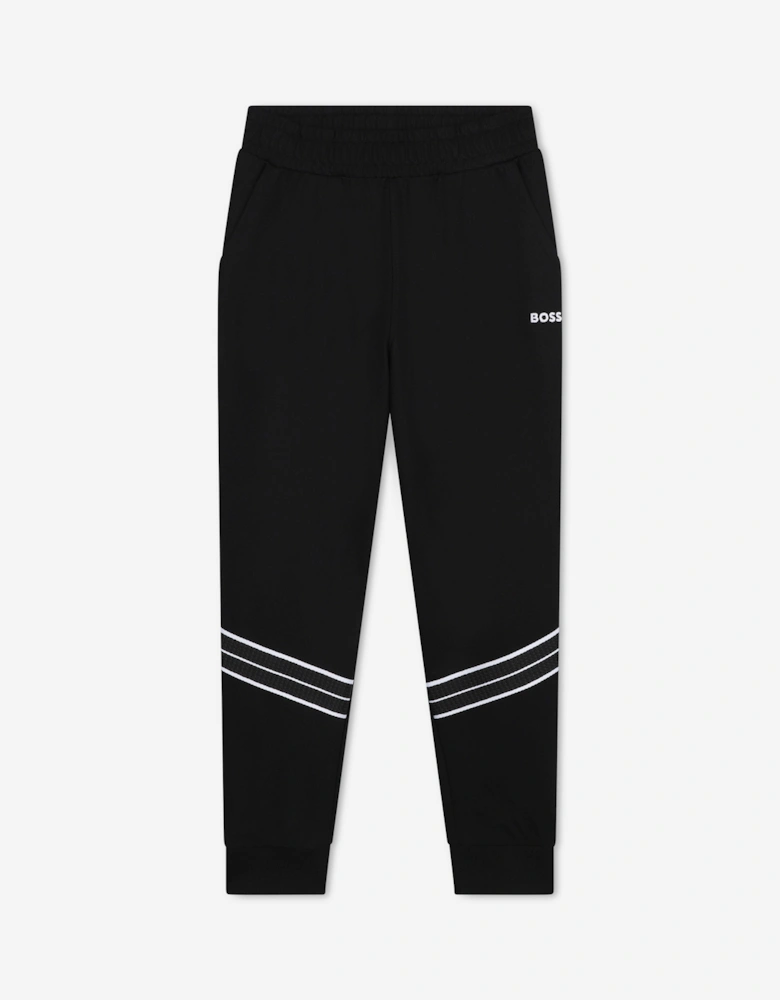 BOSS Boys Logo Joggers in Black