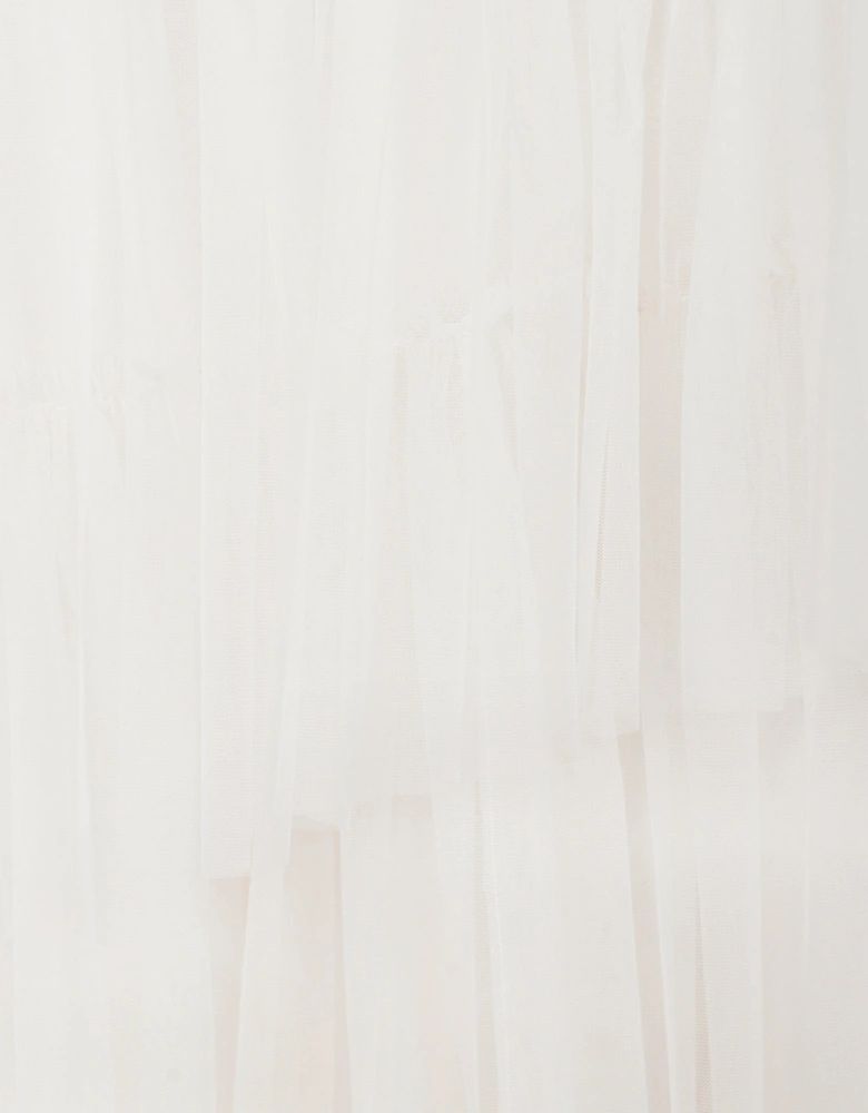 Maison Ava Girls Madeline Tulle Occasion Dress in Ivory