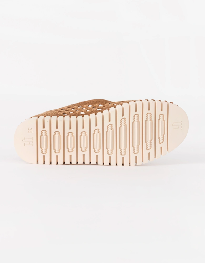 Ilse Jacobsen Tulip Womens Ballerina Shoe - Cashew Pearled Ivory 236111