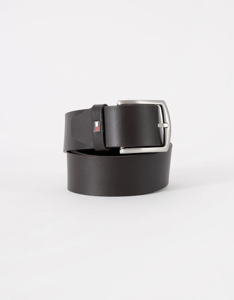 Tommy Hilfiger Denton Mens Belt 4cm - Dark Brown