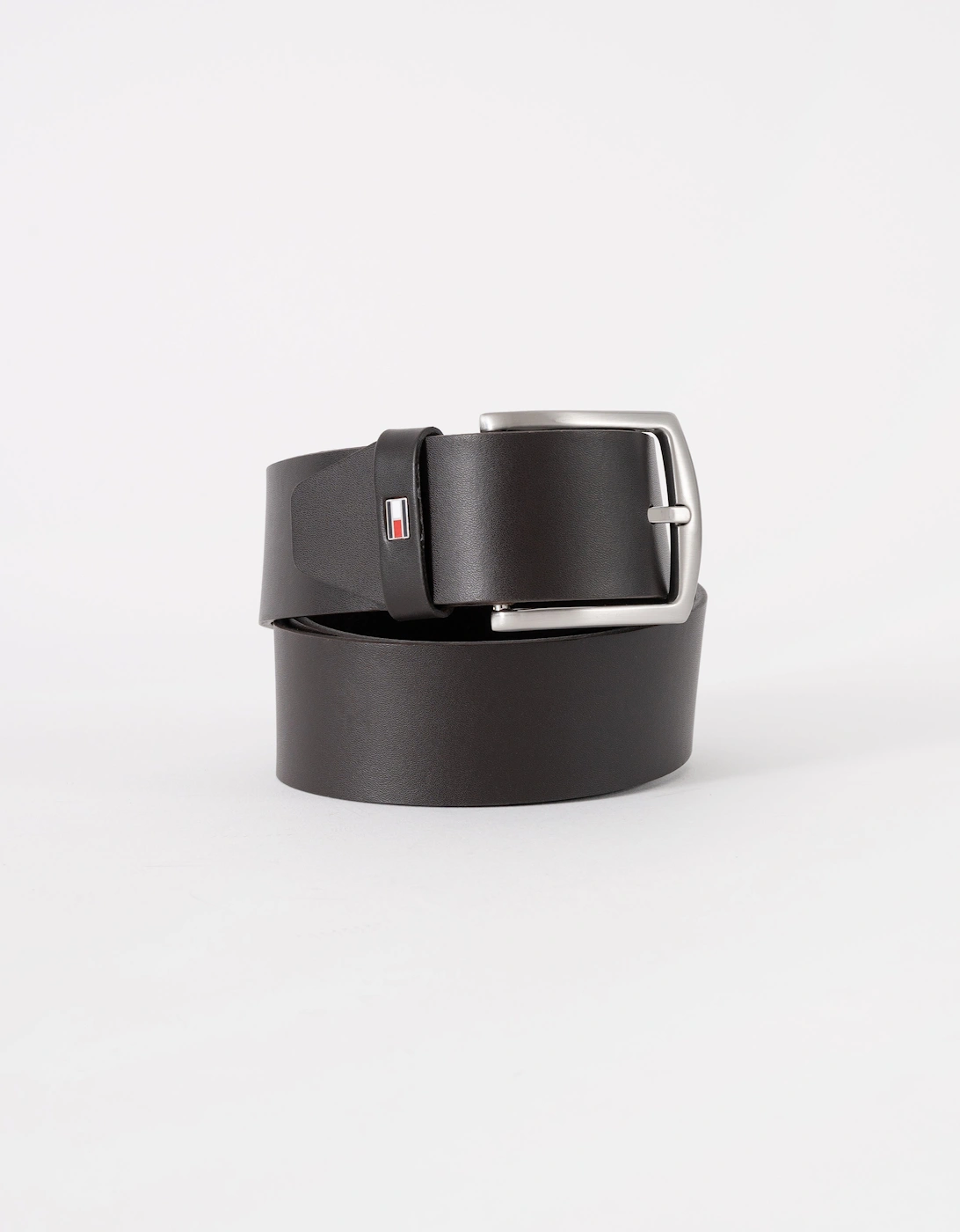 Tommy Hilfiger Denton Mens Belt 4cm - Dark Brown