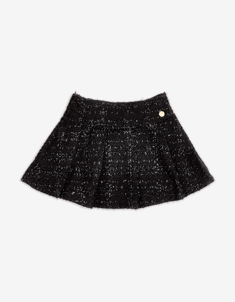 BCBG Girls Tweed Skort in Black
